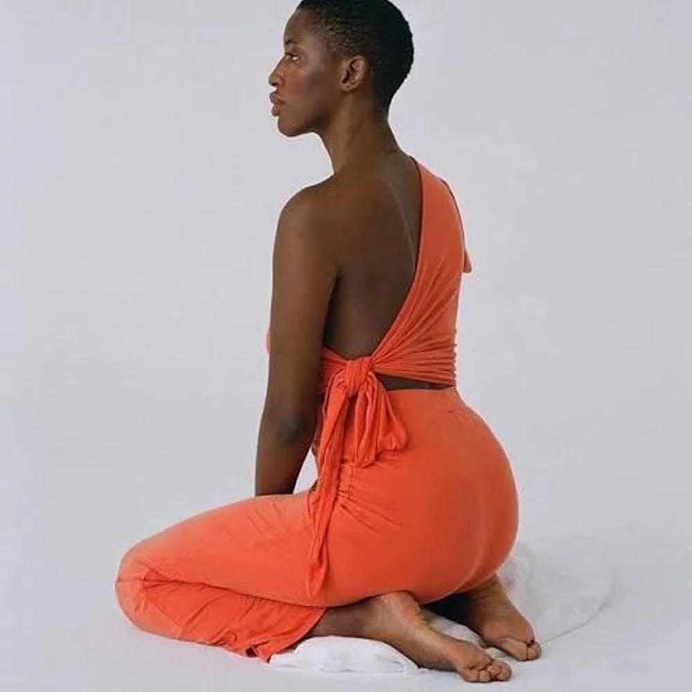 Paloma wool Carole one shoulder wrap top with matching pants - Picture 2 of 2